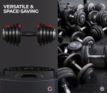 Yaheetech Adjustable Dumbbell Set for Home Gyms