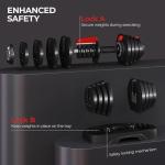 Yaheetech Adjustable Dumbbell Set for Home Gyms