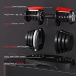 Yaheetech Adjustable Dumbbell Set for Home Gyms