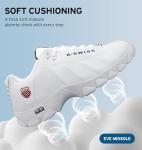 K-Swiss Men's ST329 CMF Sneakers in White/Navy/Red