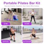 Portable Pilates Bar Kit with Resistance Bands
