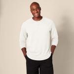 Slim-Fit Long-Sleeve Henley Shirt for Men