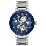Bulova Men's Stainless Steel Automatic Watch, Blue Dial