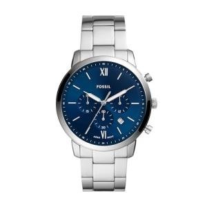 Fossil Men's Neutra Chronograph Watch in Silver/Blue