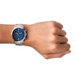 Fossil Men's Neutra Chronograph Watch in Silver/Blue