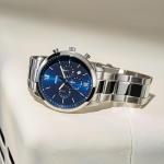 Fossil Men's Neutra Chronograph Watch in Silver/Blue