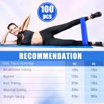 Deekin 50 Pcs Resistance Bands for Home Fitness