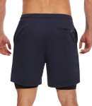 Men's 2-in-1 Running Shorts - 4 Pack Set