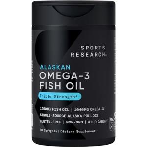 Triple Strength Omega 3 Fish Oil - 1250mg Softgels