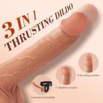 Rechargeable Sensory Thrusting Adult Toy for Couples