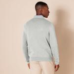 Men's V-Neck Pullover Sweater, Light Grey Heather