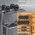 KISS GOLD Adjustable Dumbbell Set for Strength Training