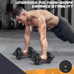 KISS GOLD Adjustable Dumbbell Set for Strength Training