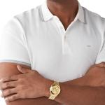 Michael Kors Gold-Tone Slim Runway Men's Watch