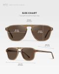 WearMe Pro Polarized Aviator Square Sunglasses