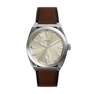 Fossil Men's Everett Quartz Leather Watch FS6071