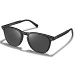 CARFIA Black Retro Polarized Sunglasses for Men