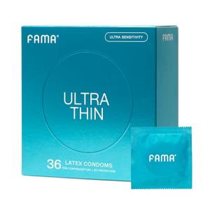 FAMA Ultra Thin Extra Lubricated Condoms - 36 Count