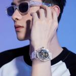 OLEVS Men's Skeleton Automatic Watch with Luminous Strap