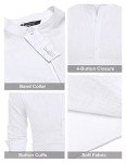 COOFANDY Men's Long Sleeve Cotton Henley Shirt