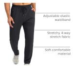 Men's Tapered Sweatpants with Zipper Pockets