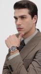 Armani Exchange Men's Brown Leather Chronograph Watch
