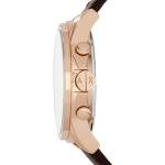 Armani Exchange Men's Brown Leather Chronograph Watch
