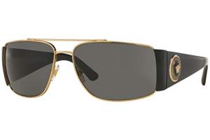 Versace Men's Sunglasses with Gold Frame 63MM