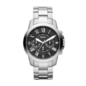 Fossil Men's Grant Silver Chronograph Watch FS4736