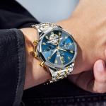 OLEVS Luxury Automatic Men’s Skeleton Watch