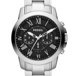 Fossil Men's Grant Silver Chronograph Watch FS4736