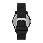 Armani Exchange Men's Black Silicone Chronograph Watch