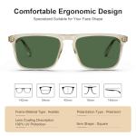 CARFIA Retro Polarized Sunglasses for Men