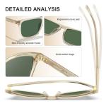 CARFIA Retro Polarized Sunglasses for Men