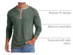 Sailwind Men's Casual Long Sleeve Henley Shirt
