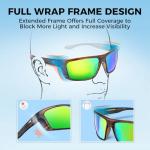 KastKing Huzzah Polarized Sport Sunglasses for Men