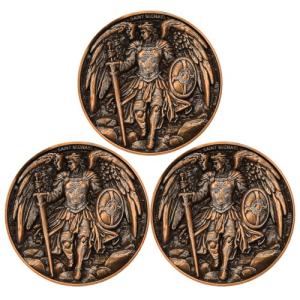 Saint Michael Archangel Protection Coin Set of 3