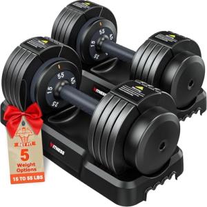 Adjustable Dumbbells Set for Home Gym - 2 Pack