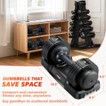 Adjustable Dumbbells Set for Home Gym - 2 Pack