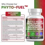 Fruits and Veggies Superfood Supplement Capsules