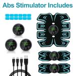 USB Rechargeable Muscle Stimulator with 12 Gel Pads