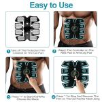 USB Rechargeable Muscle Stimulator with 12 Gel Pads