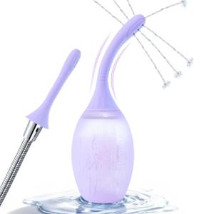 Silicone Enema Bulb Kit with Bendable Nozzles