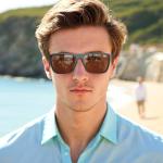 ZENOTTIC Men's Polarized Square Sunglasses with UV400 Protection