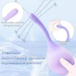 Silicone Enema Bulb Kit with Bendable Nozzles