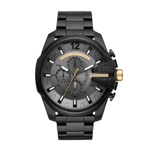 Diesel Mega Chief Black Stainless Steel Men's Watch