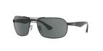 Ray-Ban RB3492 Black Crystal Green Sunglasses