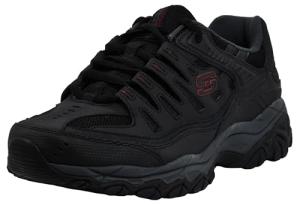 Skechers Men's Afterburn Memory Foam Sneakers, Black