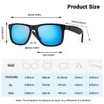 MAXJULI XXL Polarized Sunglasses for Men and Women