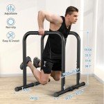 Heavy-Duty Dip Bars & Station for Workouts